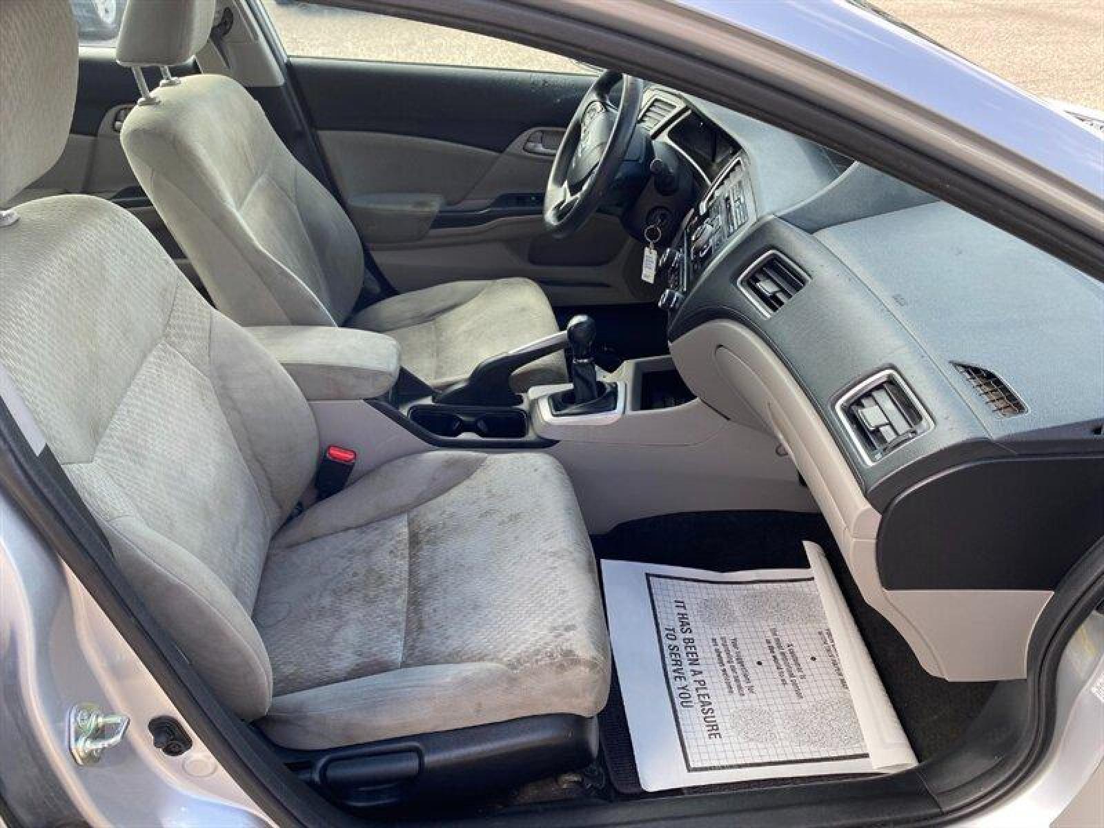 2015 Alabaster Silver Metallic Honda Civic LX (19XFB2E51FE) with an 1.8L I4 143hp 129ft. lbs. engine, 5 Speed Manual transmission, located at 842 E South Street, Powell, WY, 82435, (307) 754-7289, 44.752300, -108.746933 - Photo #16