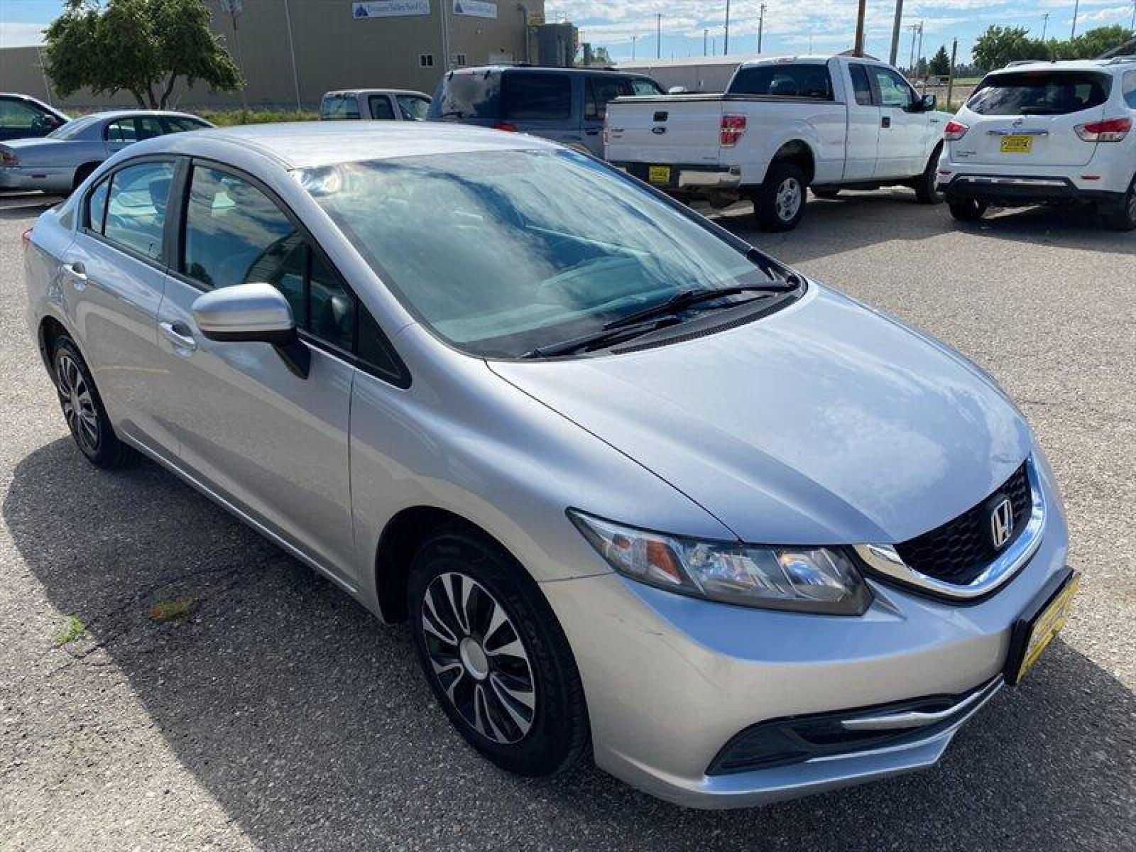 2015 Alabaster Silver Metallic Honda Civic LX (19XFB2E51FE) with an 1.8L I4 143hp 129ft. lbs. engine, 5 Speed Manual transmission, located at 842 E South Street, Powell, WY, 82435, (307) 754-7289, 44.752300, -108.746933 - Photo #1