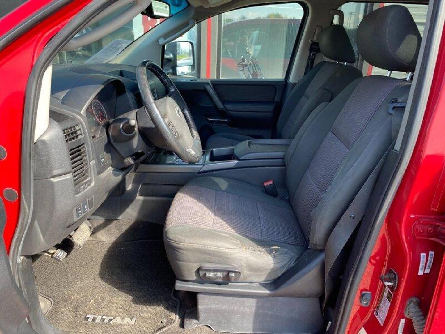 2010 Red Nissan Titan SE (1N6AA0EC2AN) with an 5.6L V8 317hp 385ft. lbs. engine, Automatic transmission, located at 842 E South Street, Powell, WY, 82435, (307) 754-7289, 44.752300, -108.746933 - Photo#5