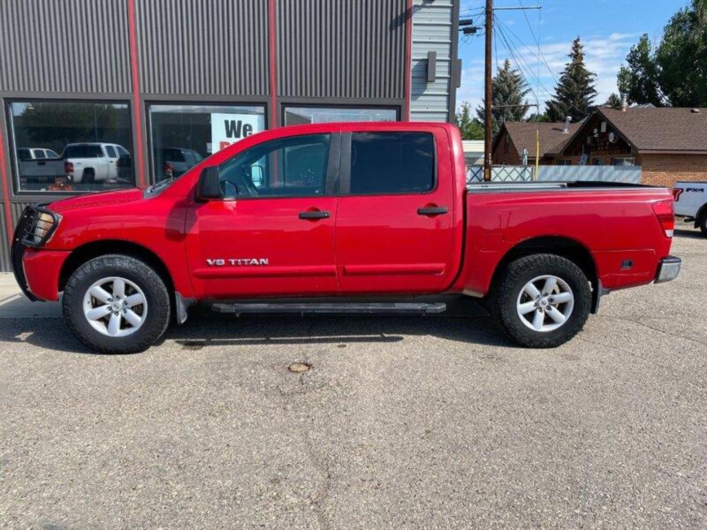 2010 Red Nissan Titan SE (1N6AA0EC2AN) with an 5.6L V8 317hp 385ft. lbs. engine, Automatic transmission, located at 842 E South Street, Powell, WY, 82435, (307) 754-7289, 44.752300, -108.746933 - Photo#19