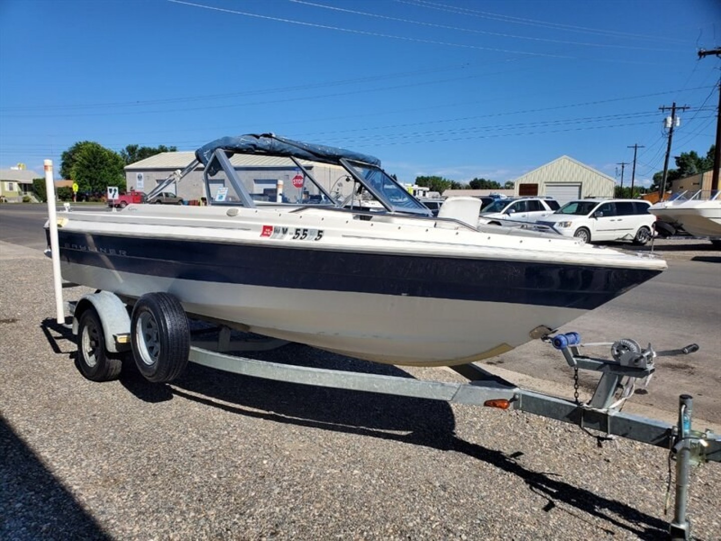 1998 White BAYLINER CAPRI (BL3B58CWA89) , located at 842 E South Street, Powell, WY, 82435, (307) 754-7289, 44.752300, -108.746933- Photo#1