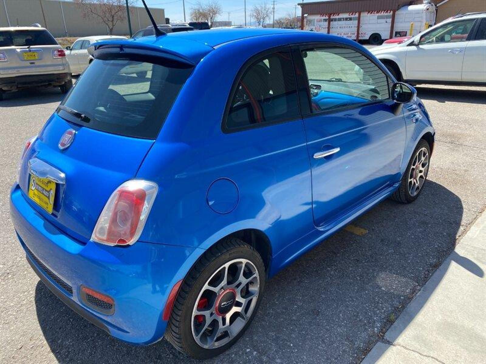 2015 Blue FIAT 500 Sport (3C3CFFBR7FT) with an 1.4L I4 101hp 98ft. lbs. engine, 5 Speed Manual transmission, located at 842 E South Street, Powell, WY, 82435, (307) 754-7289, 44.752300, -108.746933 - Photo #2