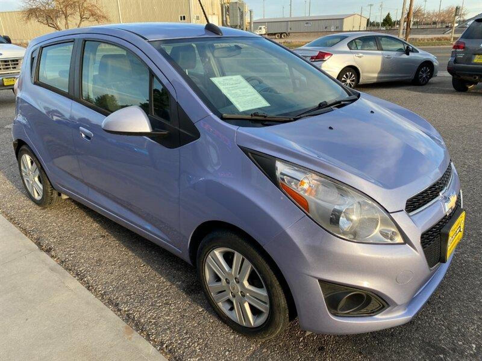 2015 Denim Metallic Chevrolet Spark 1LT CVT (KL8CD6S99FC) with an Ecotec 1.2L I4 84hp 83ft. lbs. engine, Automatic transmission, located at 842 E South Street, Powell, WY, 82435, (307) 754-7289, 44.752300, -108.746933 - Photo #1