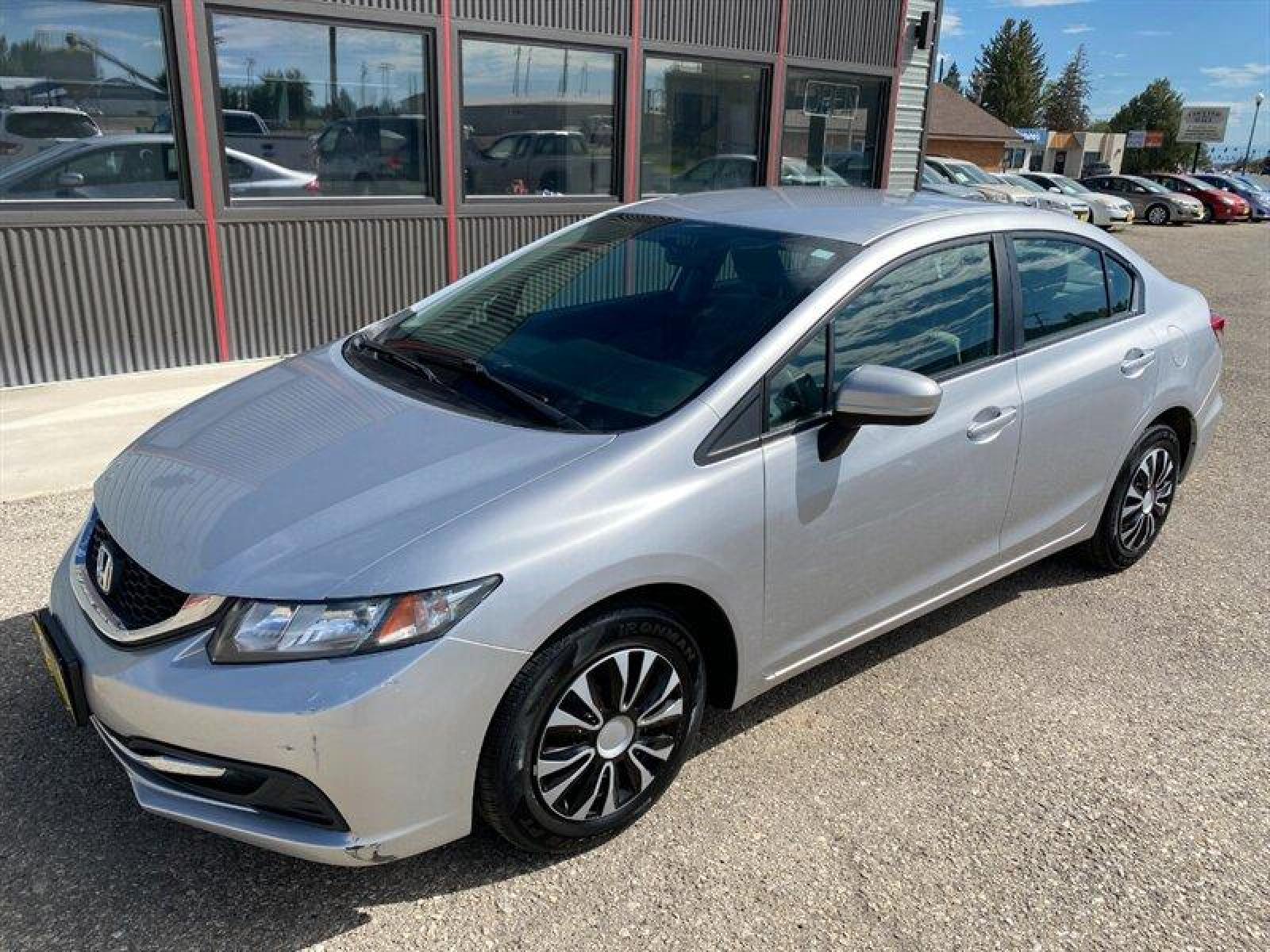2015 Alabaster Silver Metallic Honda Civic LX (19XFB2E51FE) with an 1.8L I4 143hp 129ft. lbs. engine, 5 Speed Manual transmission, located at 842 E South Street, Powell, WY, 82435, (307) 754-7289, 44.752300, -108.746933 - Photo #0