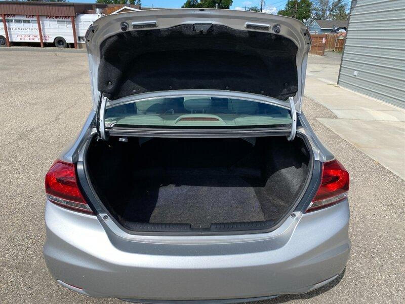 2015 Alabaster Silver Metallic Honda Civic LX (19XFB2E51FE) with an 1.8L I4 143hp 129ft. lbs. engine, 5 Speed Manual transmission, located at 842 E South Street, Powell, WY, 82435, (307) 754-7289, 44.752300, -108.746933 - Photo #12