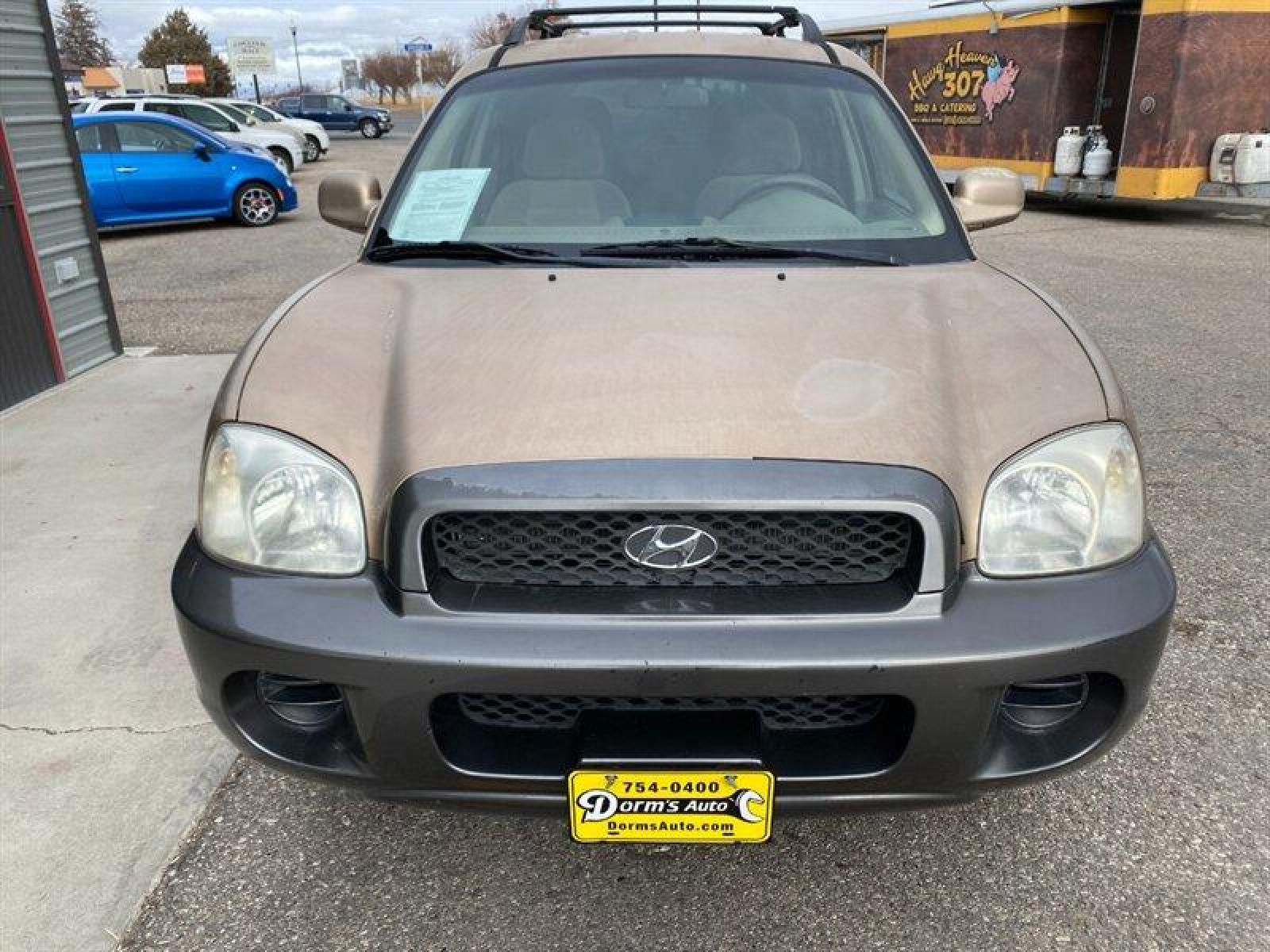 2003 Gold Hyundai SANTA FE (KM8SB12BX3U) with an 2.4L I4 138hp 147ft. lbs. engine, 5 Speed Manual transmission, located at 842 E South Street, Powell, WY, 82435, (307) 754-7289, 44.752300, -108.746933 - Photo #26