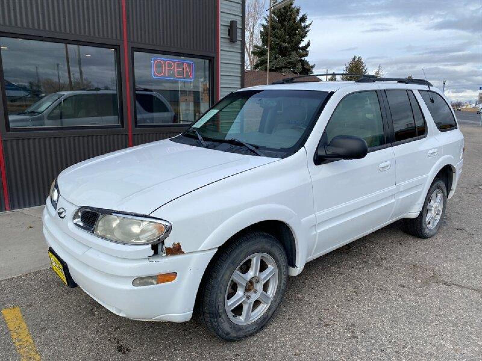 2002 White Oldsmobile Bravada (1GHDT13S722) with an 4L NA I6 double overhead cam (DOHC) 24V engine, Automatic transmission, located at 842 E South Street, Powell, WY, 82435, (307) 754-7289, 44.752300, -108.746933 - Photo #0