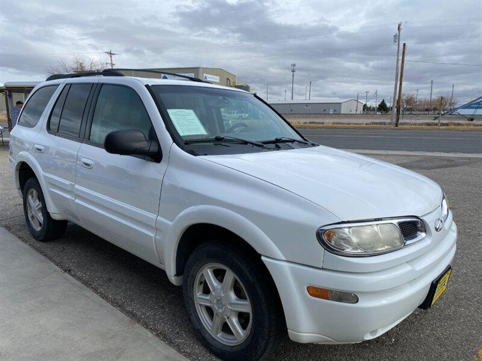 2002 White Oldsmobile Bravada (1GHDT13S722) with an 4L NA I6 double overhead cam (DOHC) 24V engine, Automatic transmission, located at 842 E South Street, Powell, WY, 82435, (307) 754-7289, 44.752300, -108.746933 - Photo #1