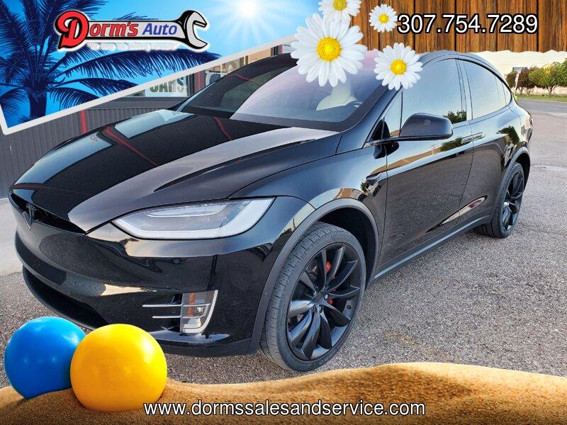 2019 Solid Black Tesla Model X Performance (5YJXCBE46KF) with an Electric 762hp 730ft. lbs. engine, Automatic transmission, located at 842 E South Street, Powell, WY, 82435, (307) 754-7289, 44.752300, -108.746933- Photo#0