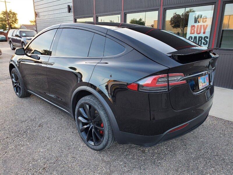 2019 Solid Black Tesla Model X Performance (5YJXCBE46KF) with an Electric 762hp 730ft. lbs. engine, Automatic transmission, located at 842 E South Street, Powell, WY, 82435, (307) 754-7289, 44.752300, -108.746933- Photo#3