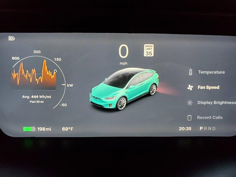 2019 Solid Black Tesla Model X Performance (5YJXCBE46KF) with an Electric 762hp 730ft. lbs. engine, Automatic transmission, located at 842 E South Street, Powell, WY, 82435, (307) 754-7289, 44.752300, -108.746933- Photo#8
