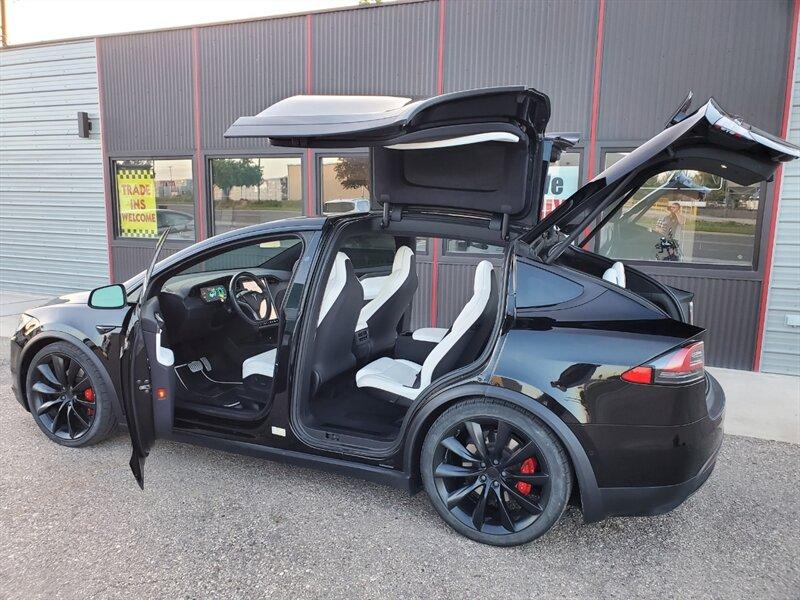 2019 Solid Black Tesla Model X Performance (5YJXCBE46KF) with an Electric 762hp 730ft. lbs. engine, Automatic transmission, located at 842 E South Street, Powell, WY, 82435, (307) 754-7289, 44.752300, -108.746933- Photo#18
