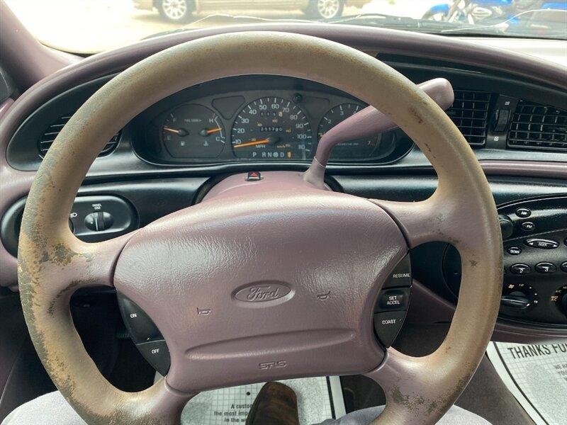 1996 Midnight Red Clearcoat Metallic Ford Taurus GL (1FALP52U2TA) with an 3.0L V6 145hp 170ft. lbs. engine, Automatic transmission, located at 842 E South Street, Powell, WY, 82435, (307) 754-7289, 44.752300, -108.746933- Photo#8