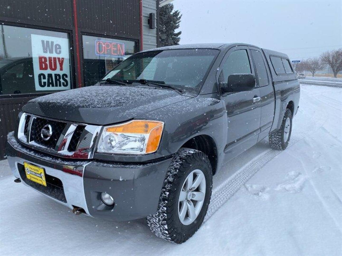 2008 Gray Nissan Titan XE (1N6AA06C88N) with an 5.6L V8 317hp 385ft. lbs. engine, Automatic transmission, located at 842 E South Street, Powell, WY, 82435, (307) 754-7289, 44.752300, -108.746933 - Photo#0