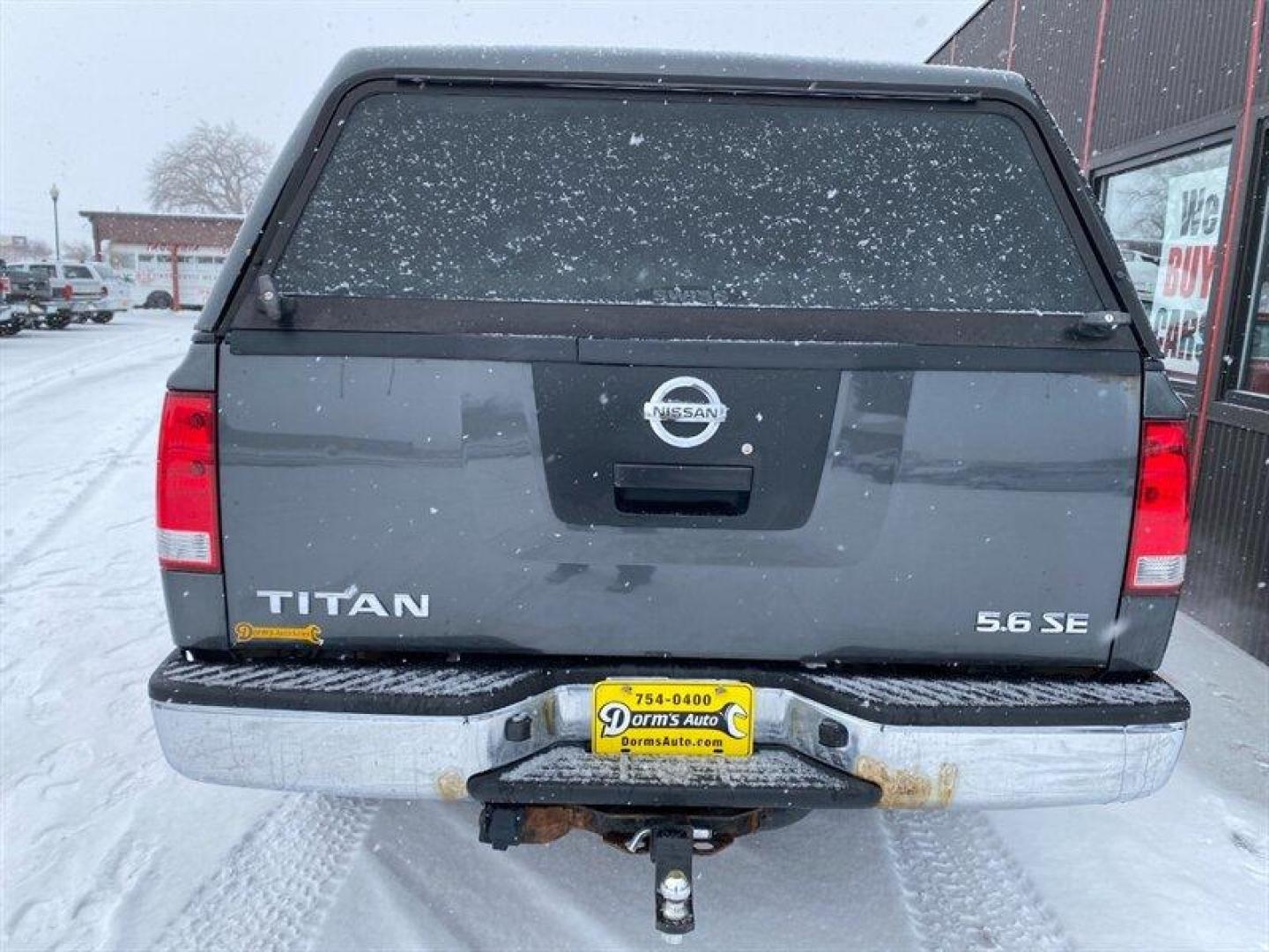 2008 Gray Nissan Titan XE (1N6AA06C88N) with an 5.6L V8 317hp 385ft. lbs. engine, Automatic transmission, located at 842 E South Street, Powell, WY, 82435, (307) 754-7289, 44.752300, -108.746933 - Photo#23