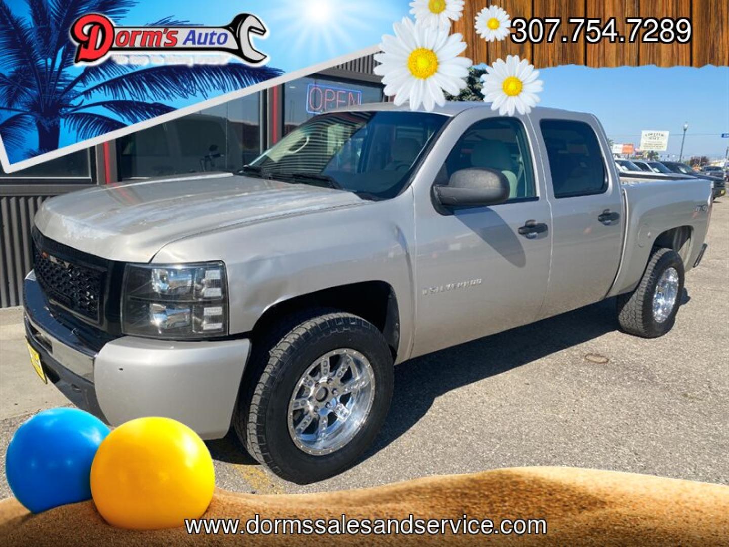 2009 Silver Chevrolet Silverado 1500 LT (3GCEK23319G) with an Vortec Aluminum Block 5.3L Flex Fuel V8 315hp 338f engine, 6-Speed Shiftable Au transmission, located at 842 E South Street, Powell, WY, 82435, (307) 754-7289, 44.752300, -108.746933- Photo#0
