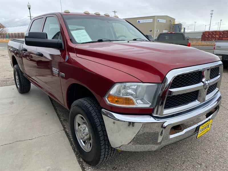 2011 Deep Cherry Red Crystal Pearl Coat RAM 2500 ST (3D7TT2CTXBG) with an HEMI 5.7L V8 383hp 400ft. lbs. engine, Automatic transmission, located at 842 E South Street, Powell, WY, 82435, (307) 754-7289, 44.752300, -108.746933- Photo#1