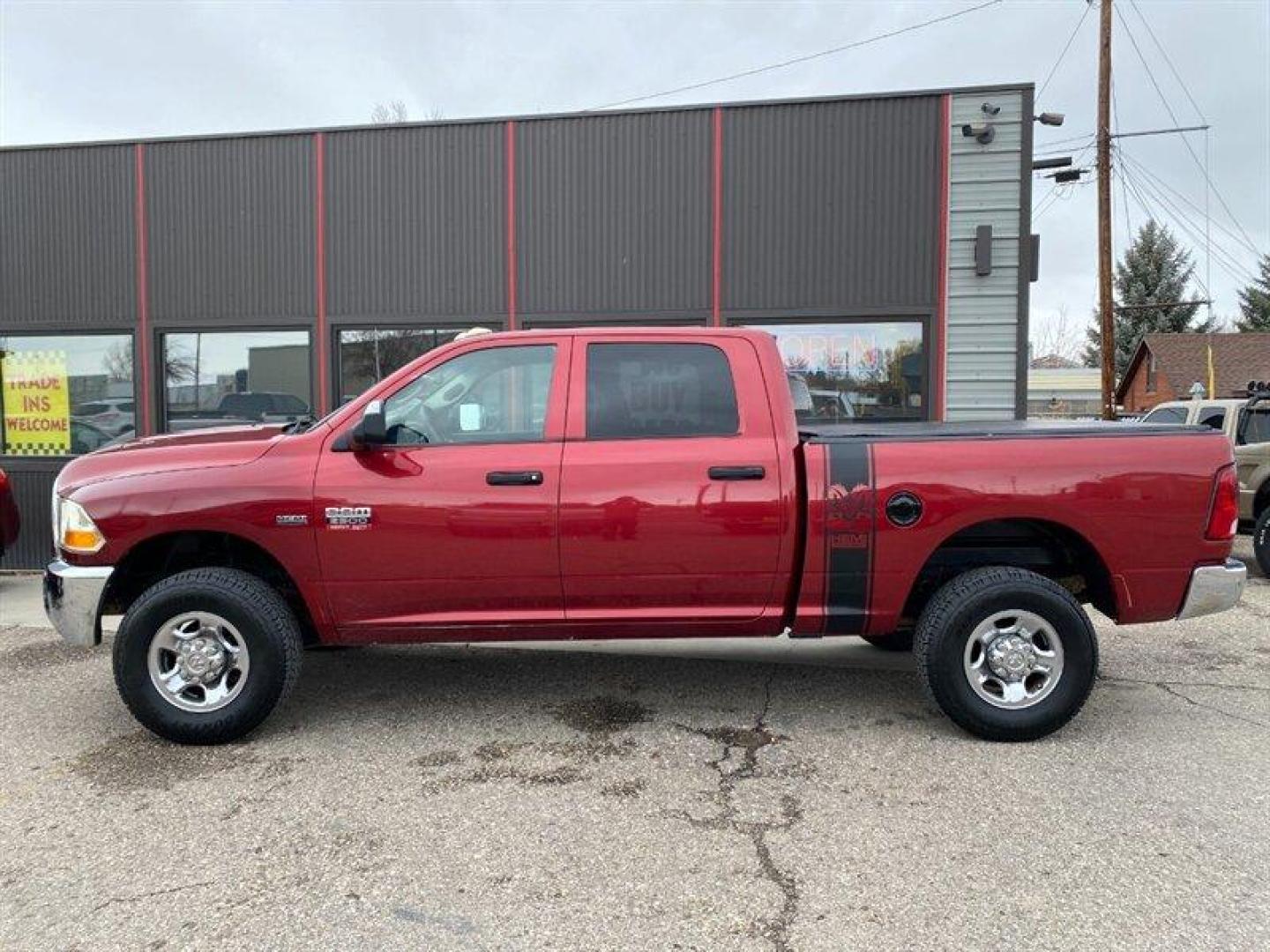 2011 Deep Cherry Red Crystal Pearl Coat RAM 2500 ST (3D7TT2CTXBG) with an HEMI 5.7L V8 383hp 400ft. lbs. engine, Automatic transmission, located at 842 E South Street, Powell, WY, 82435, (307) 754-7289, 44.752300, -108.746933 - Photo#24