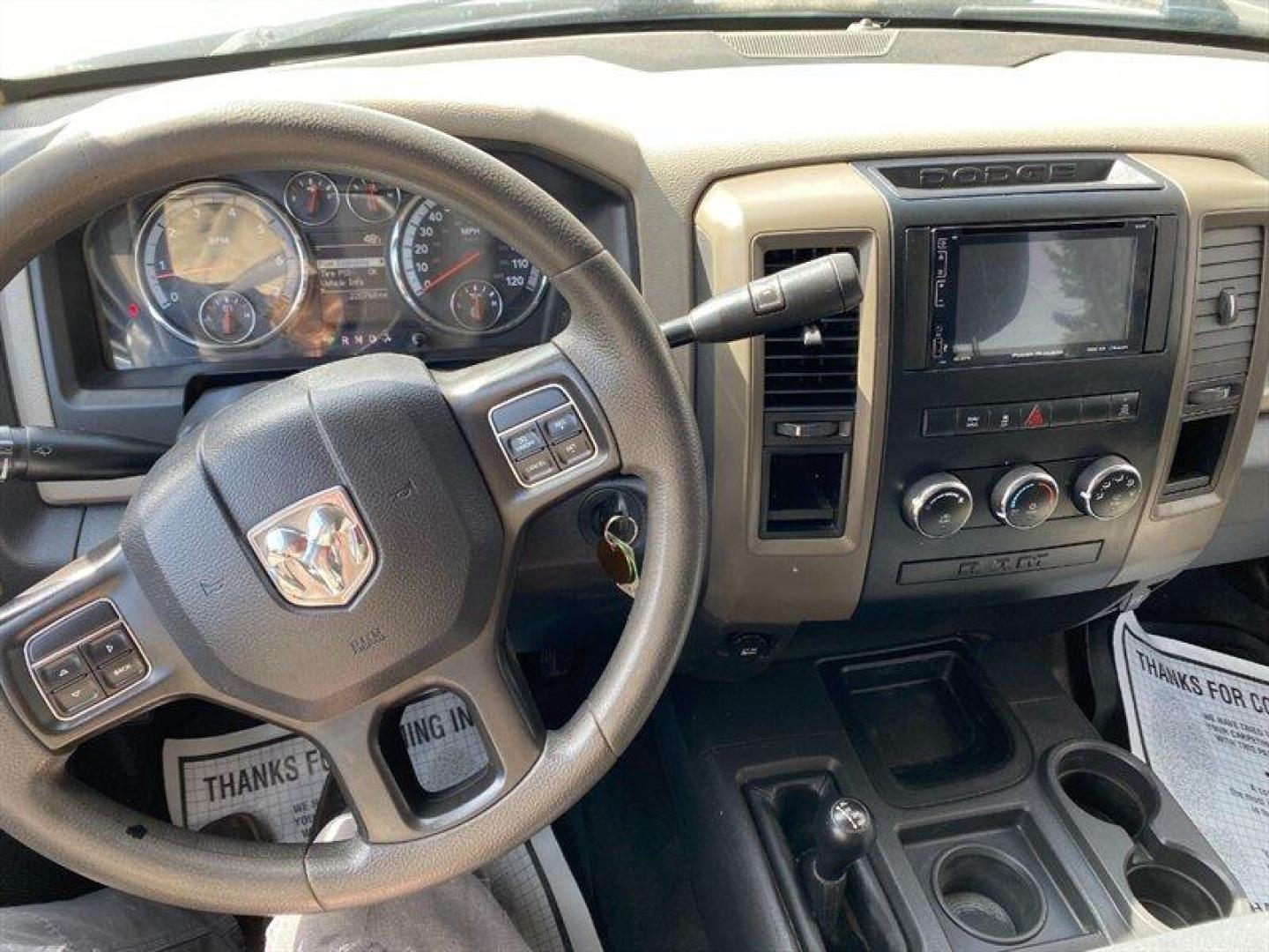 2012 White RAM 2500 ST (3C6TD5CT5CG) with an HEMI 5.7L V8 383hp 400ft. lbs. engine, 6-Speed Shiftable Au transmission, located at 842 E South Street, Powell, WY, 82435, (307) 754-7289, 44.752300, -108.746933 - Photo#8