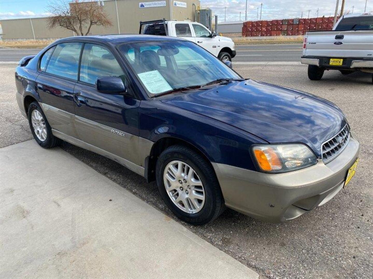 2004 Blue Subaru Outback Limited (4S3BE686347) with an 2L NA H4 single overhead cam (SOHC) 16V engine, Automatic transmission, located at 842 E South Street, Powell, WY, 82435, (307) 754-7289, 44.752300, -108.746933 - Photo#1