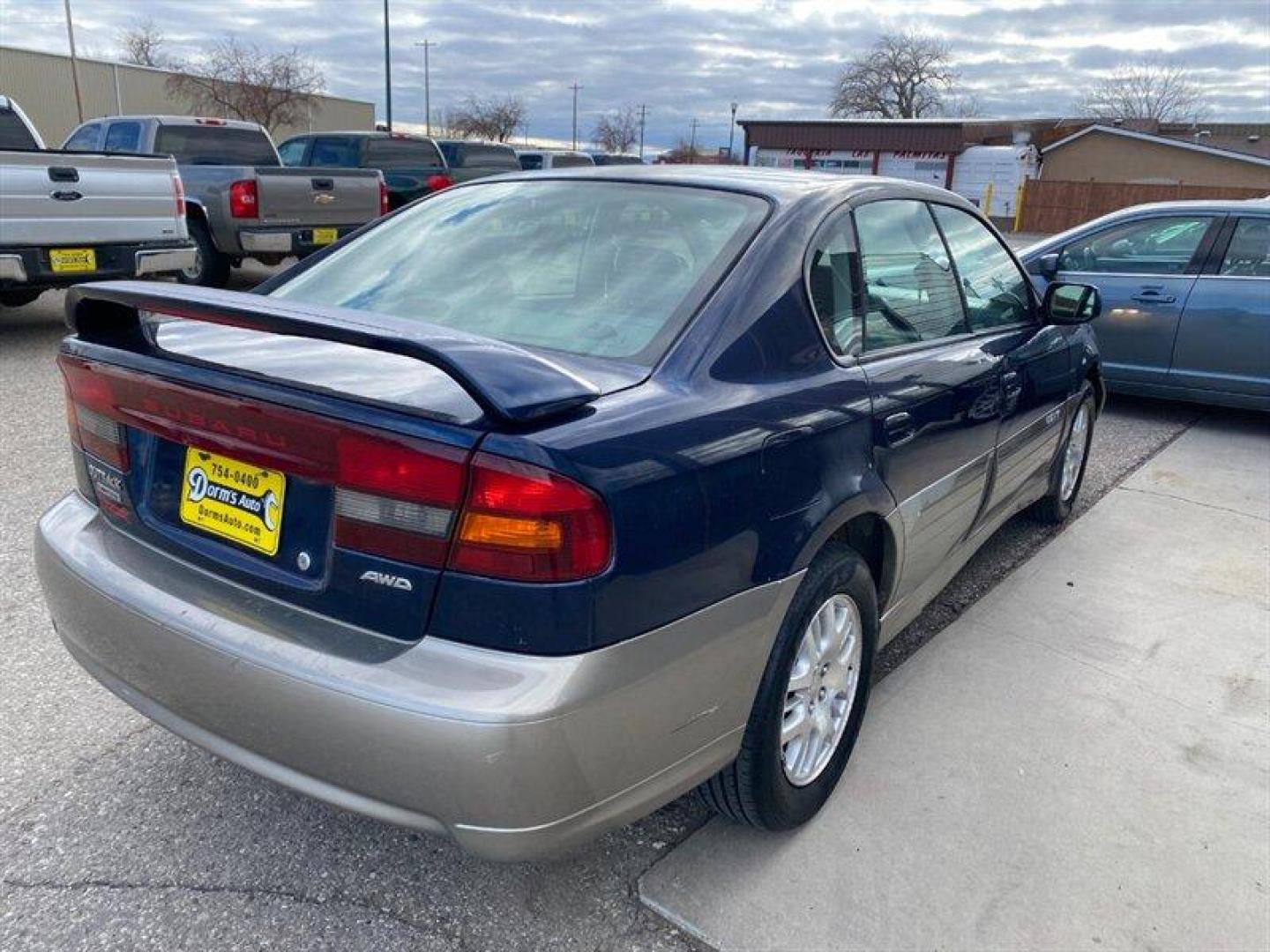 2004 Blue Subaru Outback Limited (4S3BE686347) with an 2L NA H4 single overhead cam (SOHC) 16V engine, Automatic transmission, located at 842 E South Street, Powell, WY, 82435, (307) 754-7289, 44.752300, -108.746933 - Photo#2