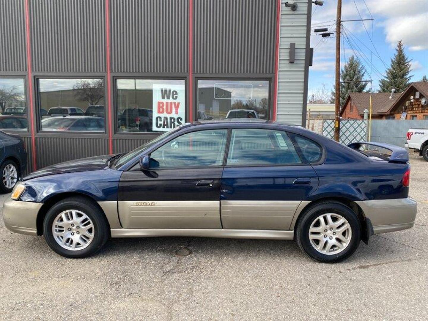 2004 Blue Subaru Outback Limited (4S3BE686347) with an 2L NA H4 single overhead cam (SOHC) 16V engine, Automatic transmission, located at 842 E South Street, Powell, WY, 82435, (307) 754-7289, 44.752300, -108.746933 - Photo#25