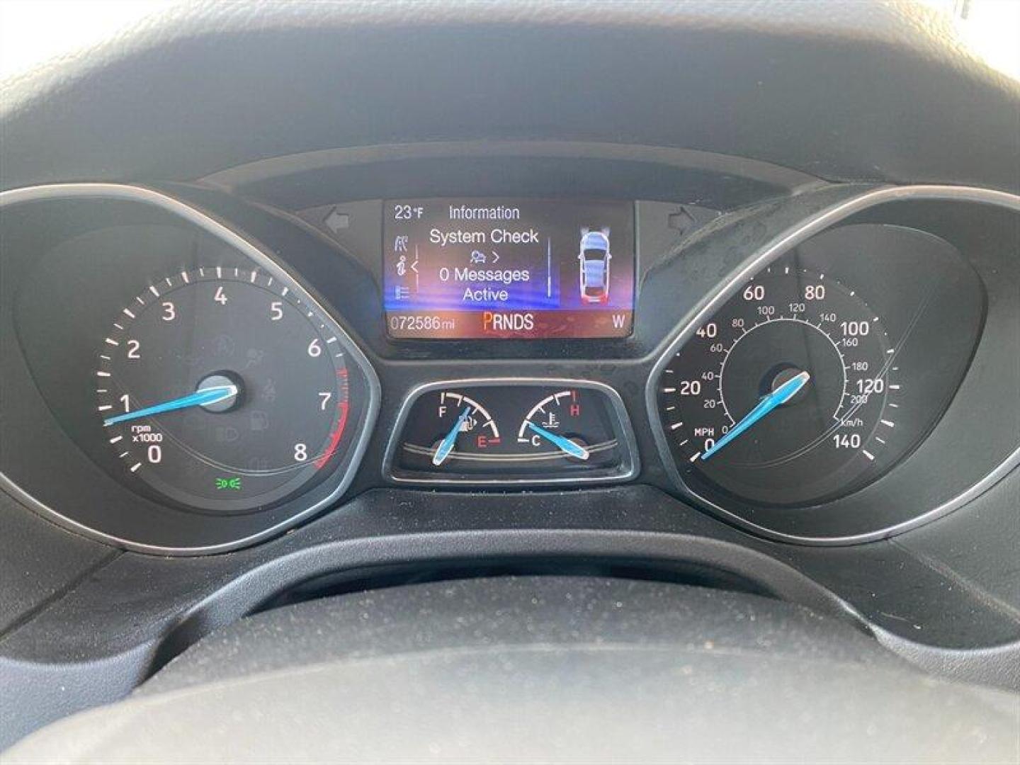 2017 Blue Ford Focus Titanium (1FADP3J25HL) with an 2.0L Flex Fuel I4 160hp 146ft. lbs. engine, 6-Speed Double Clutc transmission, located at 842 E South Street, Powell, WY, 82435, (307) 754-7289, 44.752300, -108.746933 - Photo#6