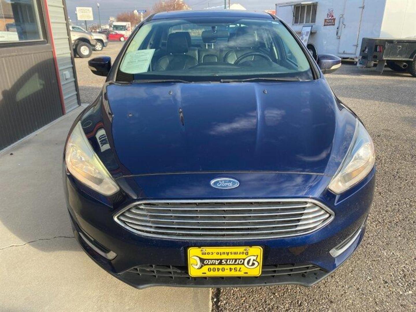 2017 Blue Ford Focus Titanium (1FADP3J25HL) with an 2.0L Flex Fuel I4 160hp 146ft. lbs. engine, 6-Speed Double Clutc transmission, located at 842 E South Street, Powell, WY, 82435, (307) 754-7289, 44.752300, -108.746933 - Photo#16