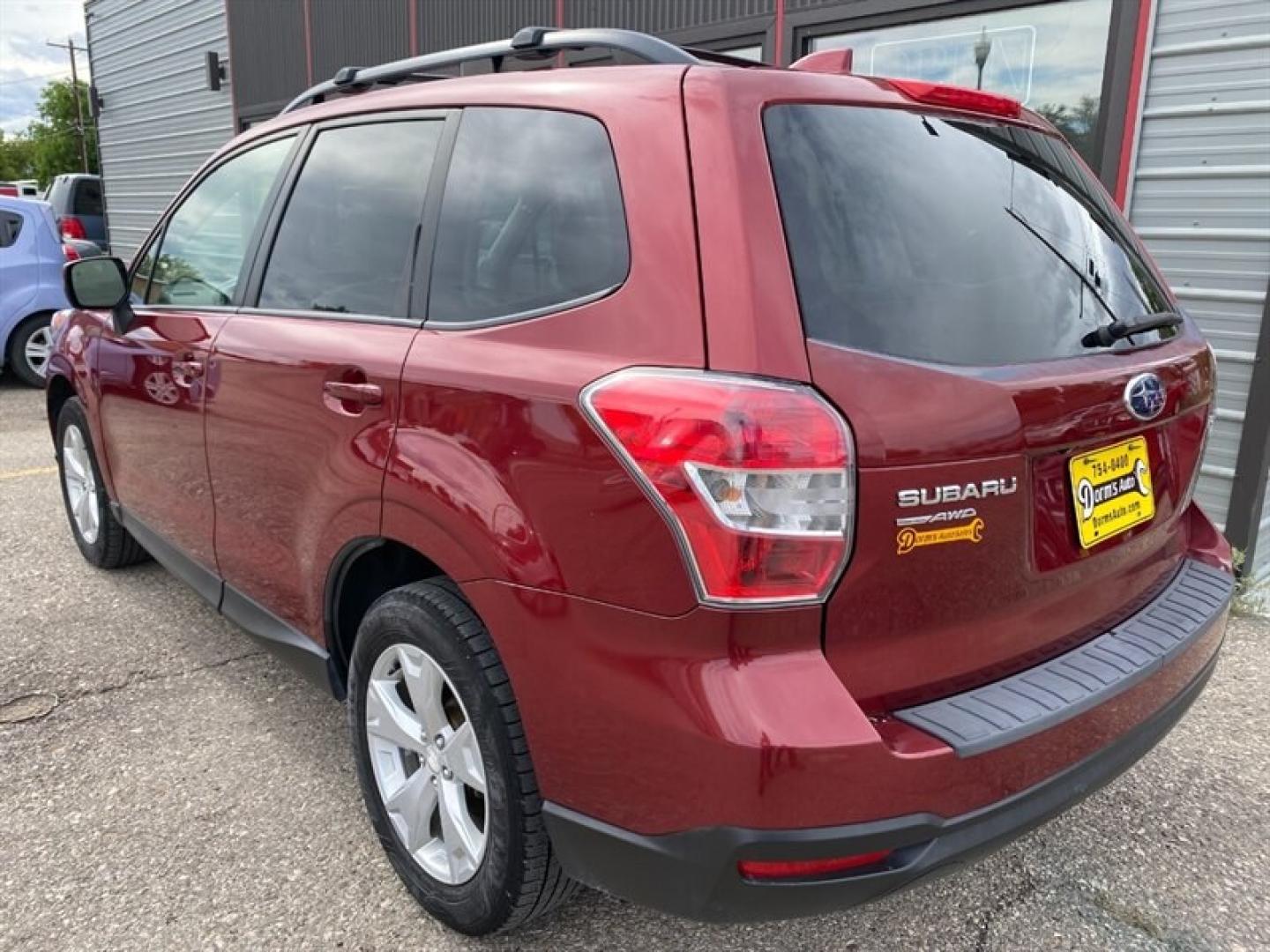 2016 Venetian Red Pearl Subaru Forester 2.5i Premium (JF2SJADC9GH) with an 2.5L H4 170hp 174ft. lbs. engine, Automatic transmission, located at 842 E South Street, Powell, WY, 82435, (307) 754-7289, 44.752300, -108.746933- Photo#3