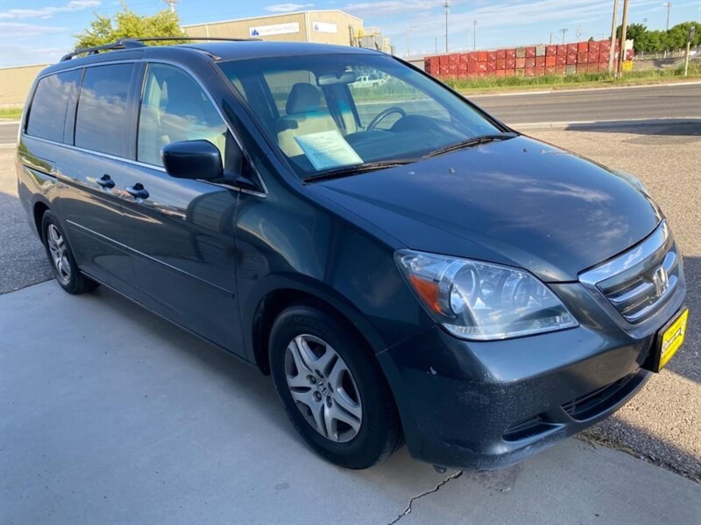 2006 Blue Honda Odyssey EX (5FNRL384X6B) with an 3L NA V6 single overhead cam (SOHC) 24V engine, Automatic transmission, located at 842 E South Street, Powell, WY, 82435, (307) 754-7289, 44.752300, -108.746933- Photo#1