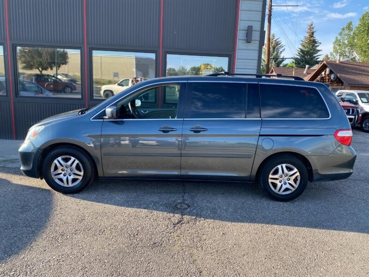2006 Blue Honda Odyssey EX (5FNRL384X6B) with an 3L NA V6 single overhead cam (SOHC) 24V engine, Automatic transmission, located at 842 E South Street, Powell, WY, 82435, (307) 754-7289, 44.752300, -108.746933- Photo#29