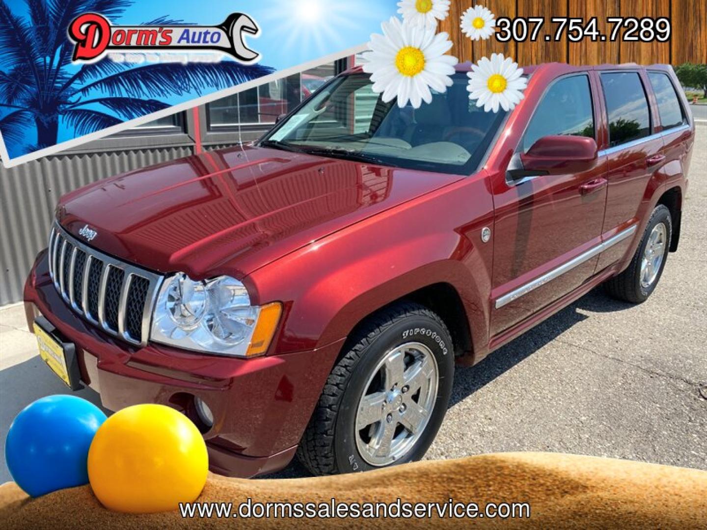 2007 White Jeep Grand Cherokee Overland (1J8HR682X7C) with an HEMI 5.7L V8 330hp 375ft. lbs. engine, Automatic transmission, located at 842 E South Street, Powell, WY, 82435, (307) 754-7289, 44.752300, -108.746933- Photo#0